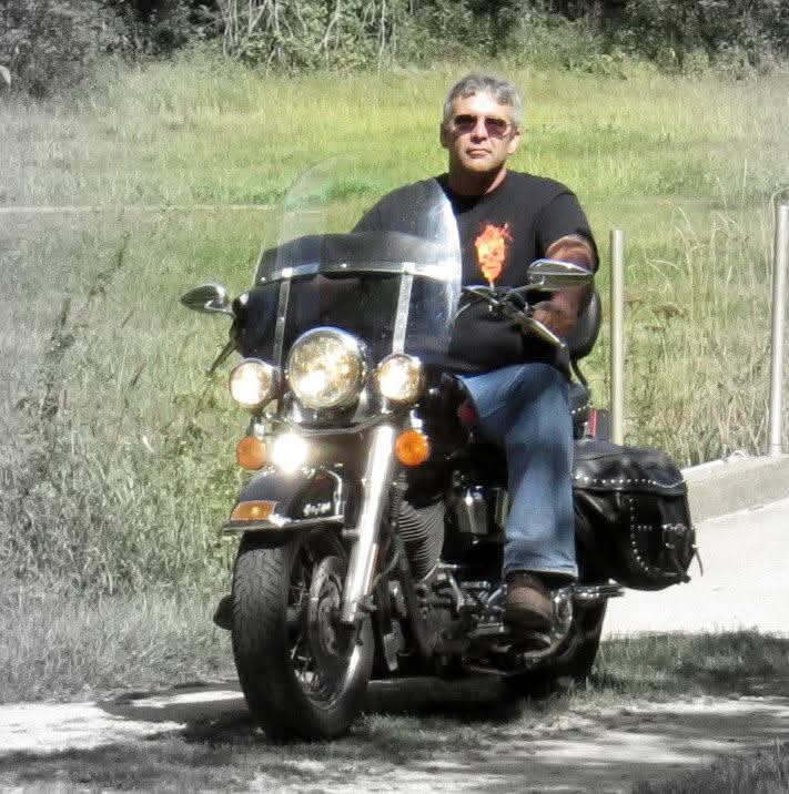 Tony Buss on his motorcycle — Navy veteran, VFW member, and the origin of the riding spirit